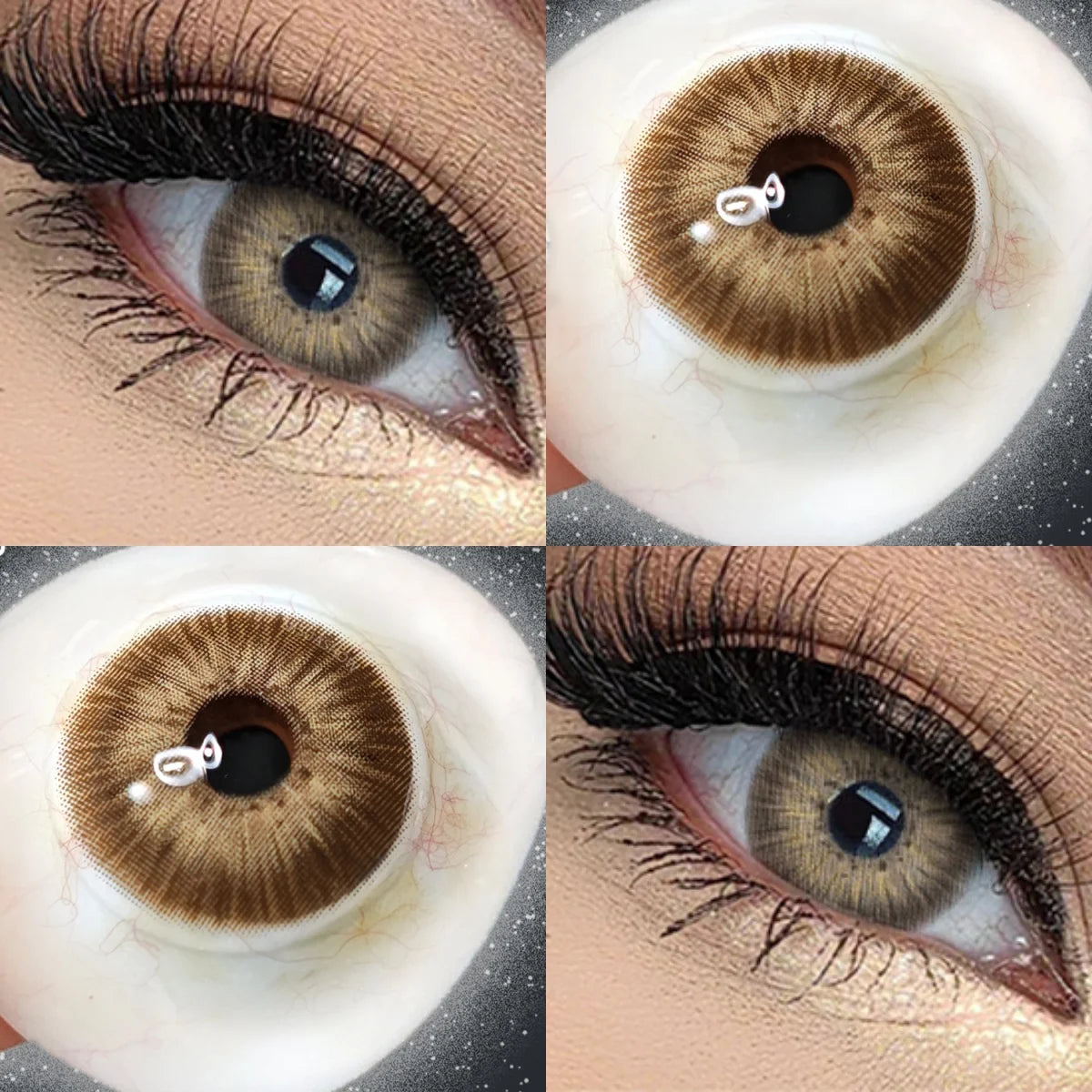 Lalens 14.2mm New York Green Natural Small Pupil Yearly Disposable Colored Eye Contacts Lenses Soft Cosmetic Lens for Daily