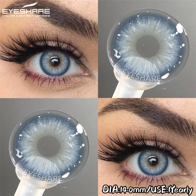 EYESHARE Soft Brown Lenses Colored Contact Lenses Natural Gray Pupils Pink Purple Makeup Lens Blue Eyes Lenses Fast Shipping