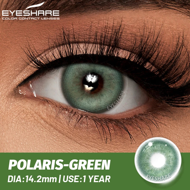EYESHARE 1 Pair Natural Eye Lenses Colored Contact Lenses for Eyes Gray Pupils Lens Fashion Brown Eyes Contact Blue Eye Lenses