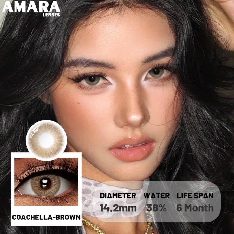 AMARA Green Colored Contact Lenses Natural Look Green Eye Lenses Gray Contact Gray Softenses Green Eye Lenses