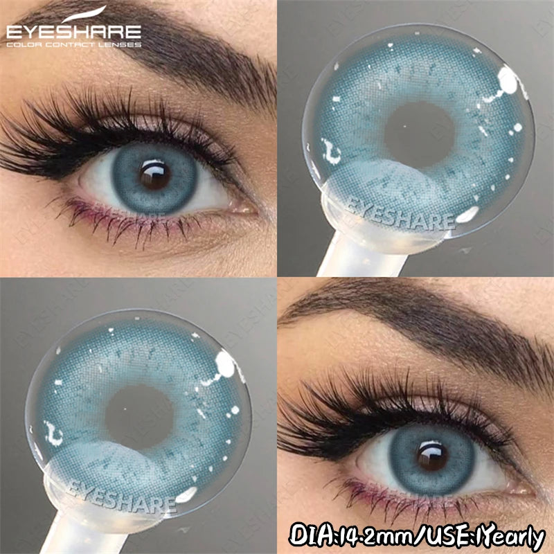 EYESHARE Soft Brown Lenses Colored Contact Lenses Natural Gray Pupils Pink Purple Makeup Lens Blue Eyes Lenses Fast Shipping