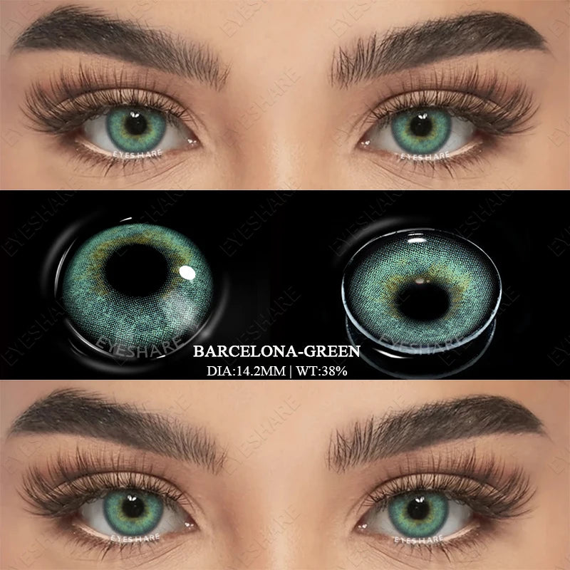 AMARA New Colored Contacts Lenses for Eyes Fashion Blue Contact Lens Brown Lenses Gray Pupils Yearly Cosmetic Green Contacts