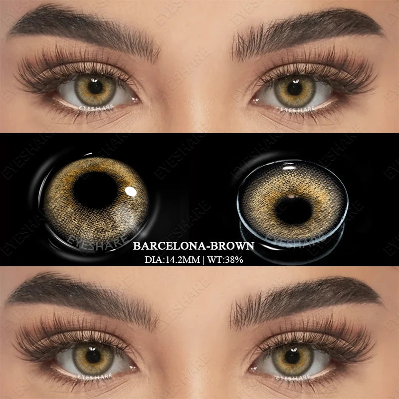 AMARA New Colored Contacts Lenses for Eyes Fashion Blue Contact Lens Brown Lenses Gray Pupils Yearly Cosmetic Green Contacts