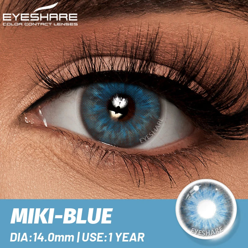 EYESHARE 1 Pair Natural Eye Lenses Colored Contact Lenses for Eyes Gray Pupils Lens Fashion Brown Eyes Contact Blue Eye Lenses