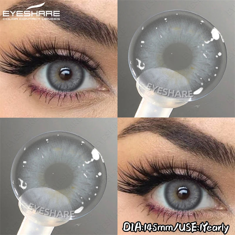 EYESHARE Soft Brown Lenses Colored Contact Lenses Natural Gray Pupils Pink Purple Makeup Lens Blue Eyes Lenses Fast Shipping