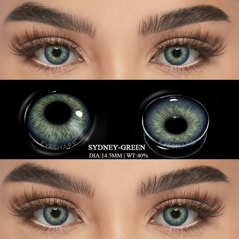 AMARA New Colored Contacts Lenses for Eyes Fashion Blue Contact Lens Brown Lenses Gray Pupils Yearly Cosmetic Green Contacts