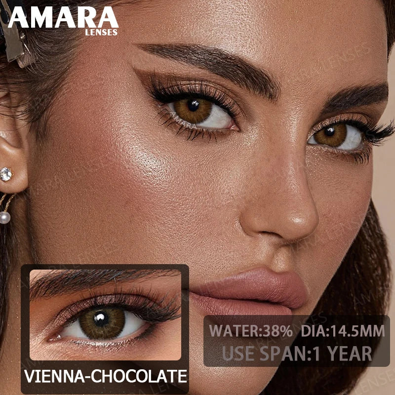 AMARA Green Colored Contact Lenses Natural Look Green Eye Lenses Gray Contact Gray Softenses Green Eye Lenses