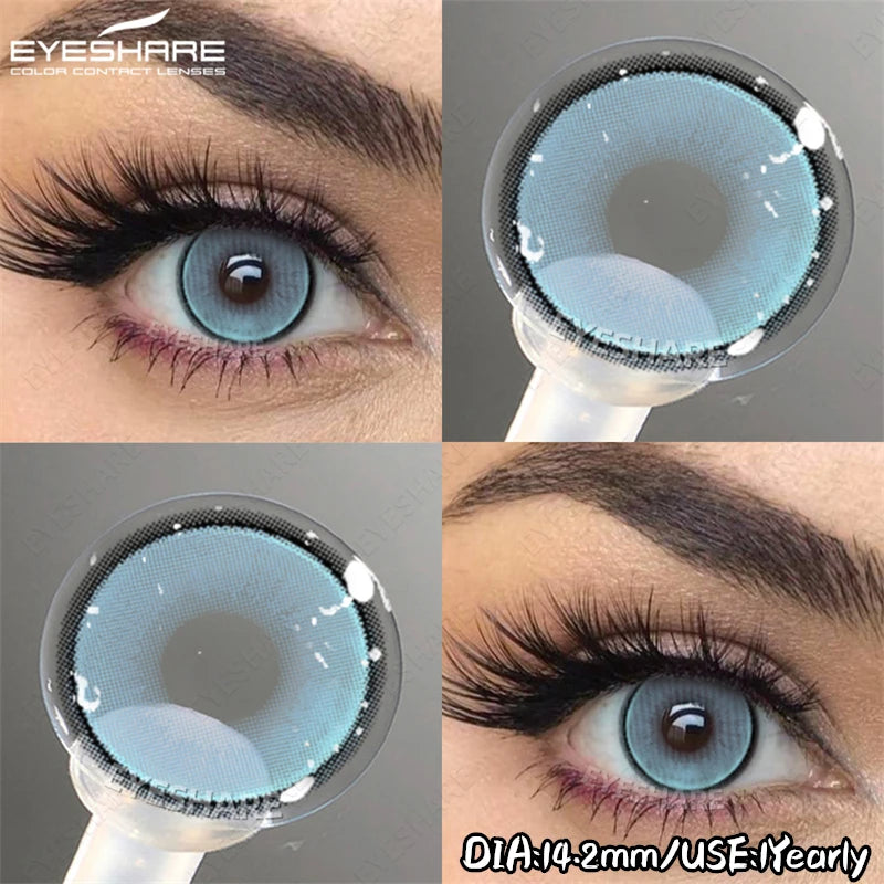 EYESHARE Soft Brown Lenses Colored Contact Lenses Natural Gray Pupils Pink Purple Makeup Lens Blue Eyes Lenses Fast Shipping