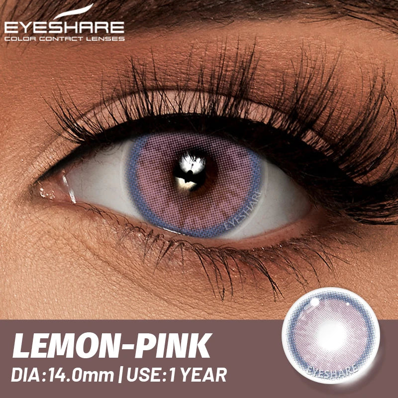 EYESHARE 1 Pair Natural Eye Lenses Colored Contact Lenses for Eyes Gray Pupils Lens Fashion Brown Eyes Contact Blue Eye Lenses