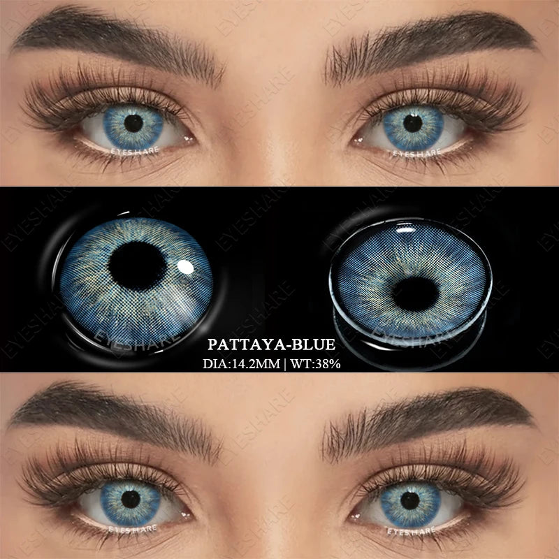 AMARA New Colored Contacts Lenses for Eyes Fashion Blue Contact Lens Brown Lenses Gray Pupils Yearly Cosmetic Green Contacts