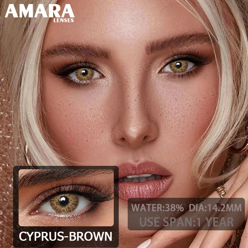 AMARA Green Colored Contact Lenses Natural Look Green Eye Lenses Gray Contact Gray Softenses Green Eye Lenses