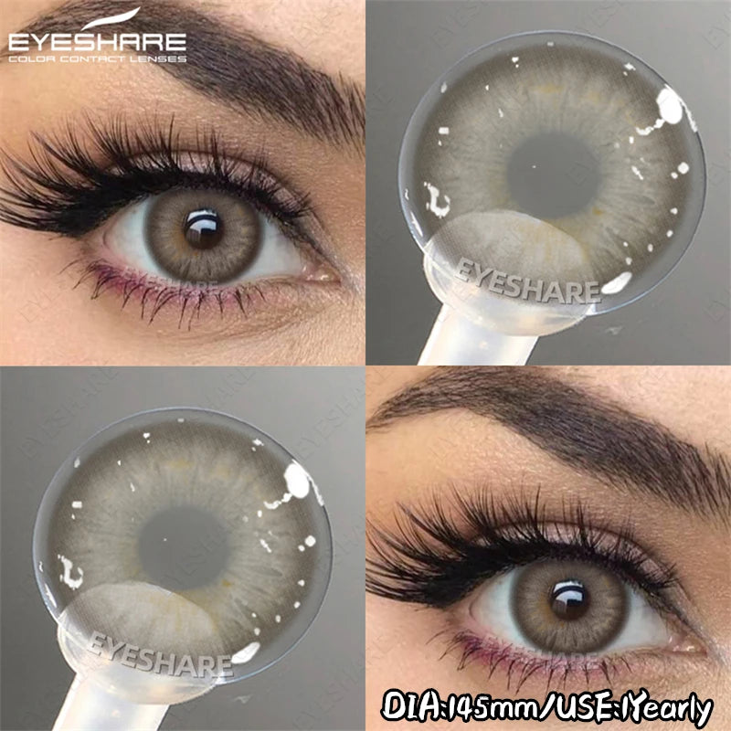 EYESHARE Soft Brown Lenses Colored Contact Lenses Natural Gray Pupils Pink Purple Makeup Lens Blue Eyes Lenses Fast Shipping