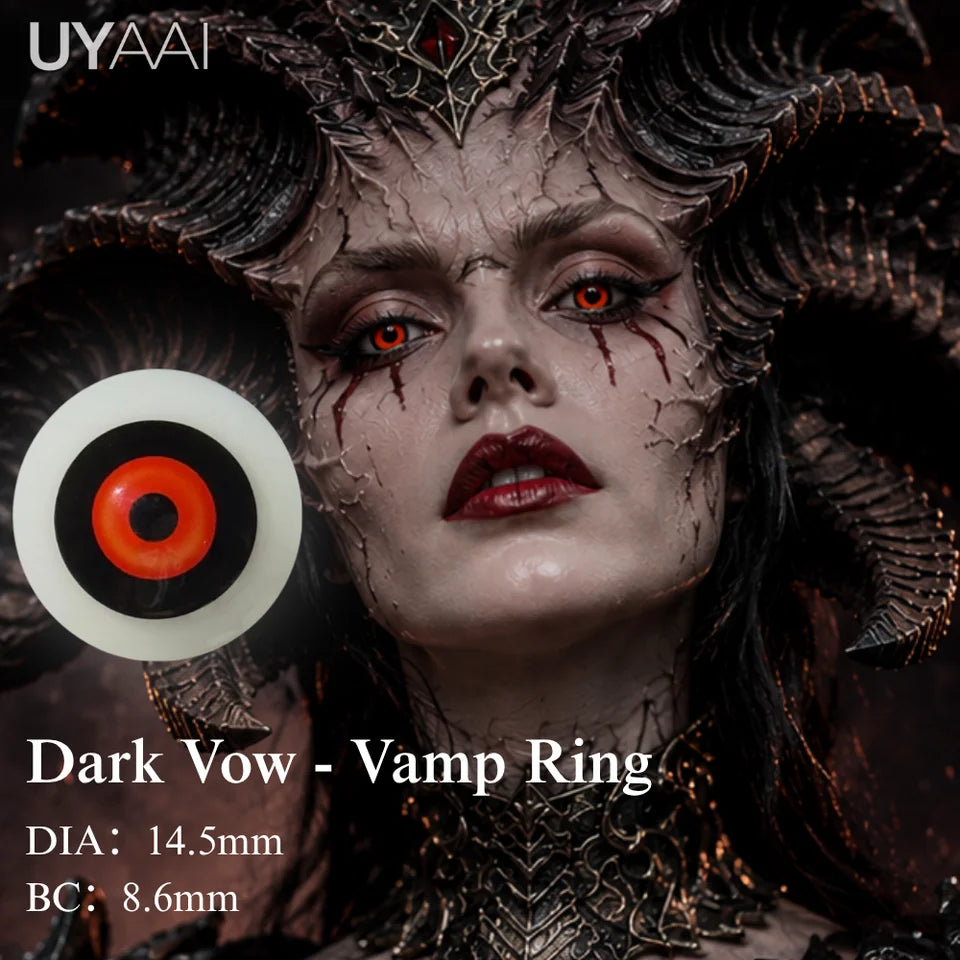 UYAAI Anime Color Contact Lenses For Eyes Cosplay Colored Lenses Blue/Purple Crazy Halloween Lenses Contact Lens Beauty Makeup