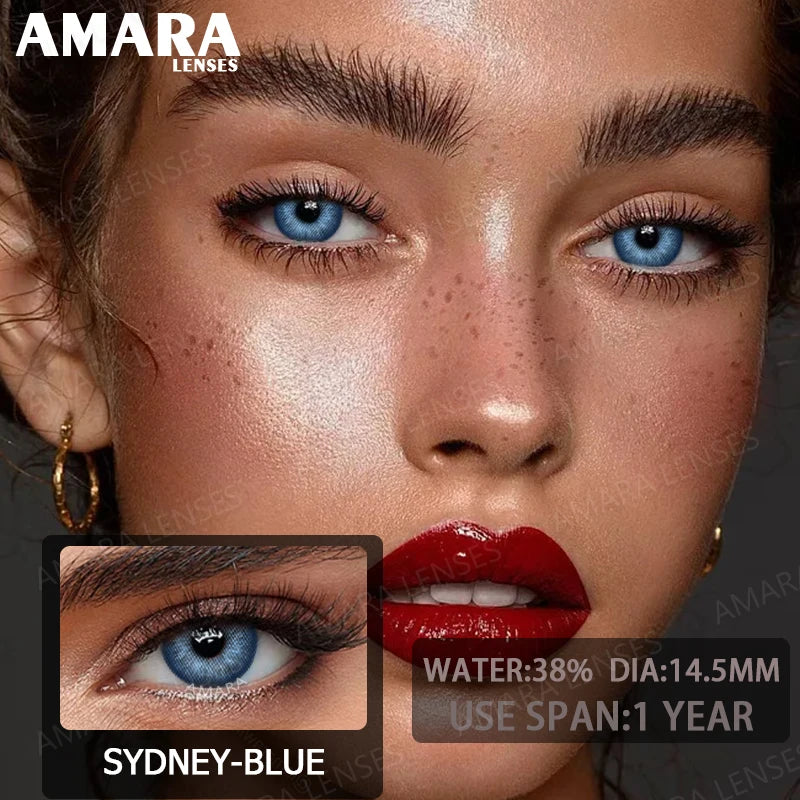 AMARA Green Colored Contact Lenses Natural Look Green Eye Lenses Gray Contact Gray Softenses Green Eye Lenses