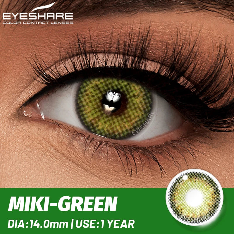 EYESHARE 1 Pair Natural Eye Lenses Colored Contact Lenses for Eyes Gray Pupils Lens Fashion Brown Eyes Contact Blue Eye Lenses
