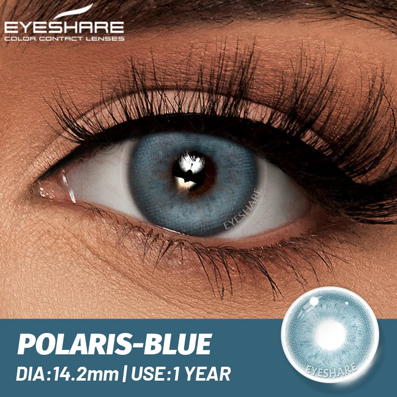 EYESHARE 1 Pair Natural Eye Lenses Colored Contact Lenses for Eyes Gray Pupils Lens Fashion Brown Eyes Contact Blue Eye Lenses