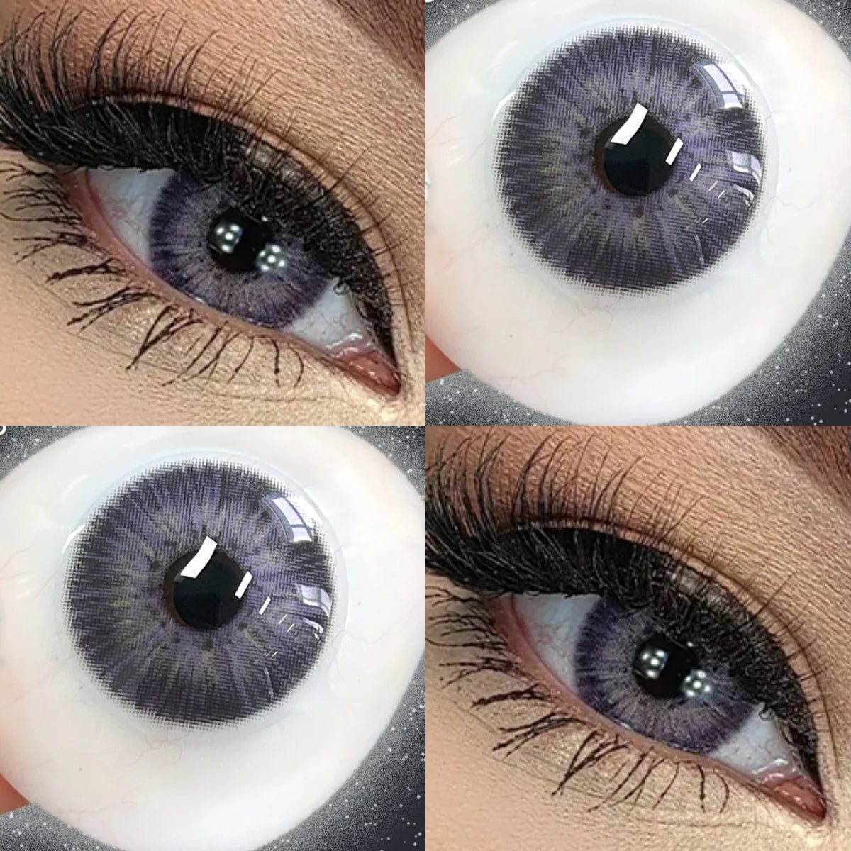 Lalens 14.2mm New York Green Natural Small Pupil Yearly Disposable Colored Eye Contacts Lenses Soft Cosmetic Lens for Daily