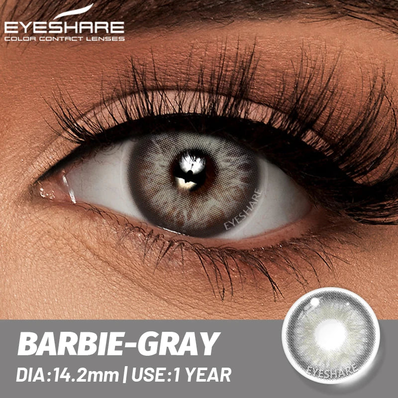 EYESHARE 1 Pair Natural Eye Lenses Colored Contact Lenses for Eyes Gray Pupils Lens Fashion Brown Eyes Contact Blue Eye Lenses