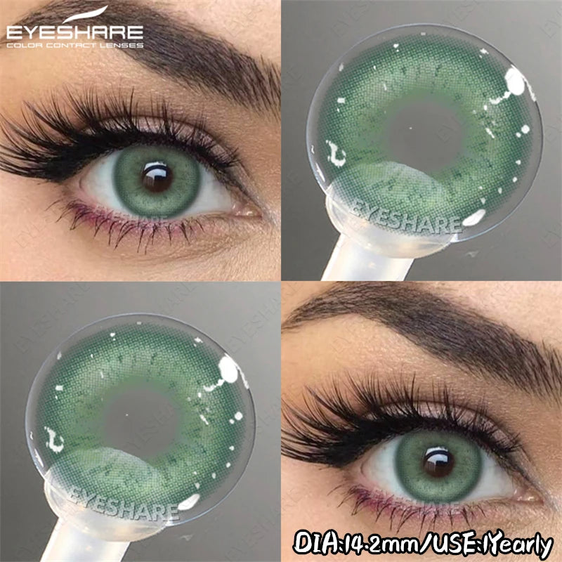 EYESHARE Soft Brown Lenses Colored Contact Lenses Natural Gray Pupils Pink Purple Makeup Lens Blue Eyes Lenses Fast Shipping