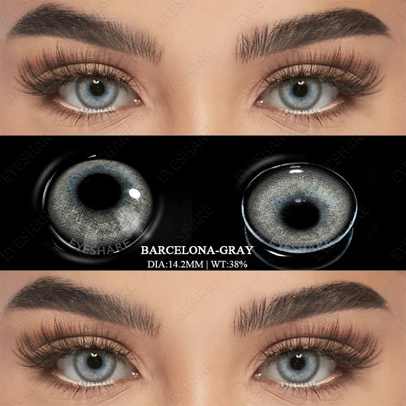 AMARA New Colored Contacts Lenses for Eyes Fashion Blue Contact Lens Brown Lenses Gray Pupils Yearly Cosmetic Green Contacts