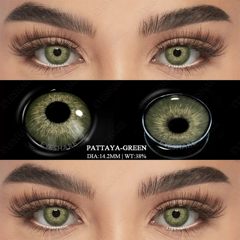 AMARA New Colored Contacts Lenses for Eyes Fashion Blue Contact Lens Brown Lenses Gray Pupils Yearly Cosmetic Green Contacts