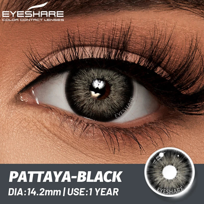 EYESHARE 1 Pair Natural Eye Lenses Colored Contact Lenses for Eyes Gray Pupils Lens Fashion Brown Eyes Contact Blue Eye Lenses