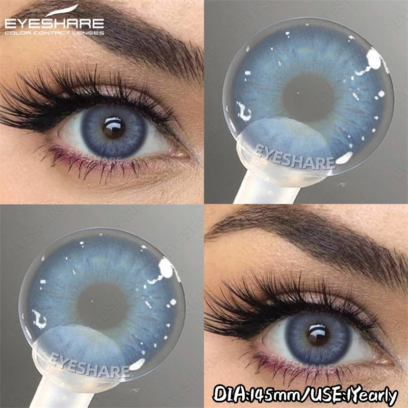 EYESHARE Soft Brown Lenses Colored Contact Lenses Natural Gray Pupils Pink Purple Makeup Lens Blue Eyes Lenses Fast Shipping