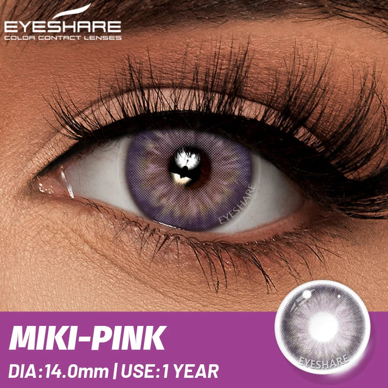 EYESHARE 1 Pair Natural Eye Lenses Colored Contact Lenses for Eyes Gray Pupils Lens Fashion Brown Eyes Contact Blue Eye Lenses