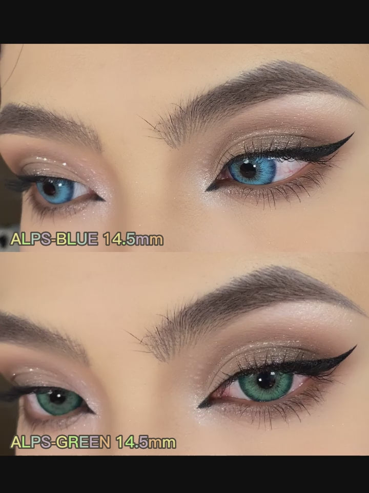 EYESHARE 1Pair Natural Gray Lenses Soft Colored Contact Lenses Fashion Blue Lens Brown Beautiful Pupils Yearly Color Eye Contact